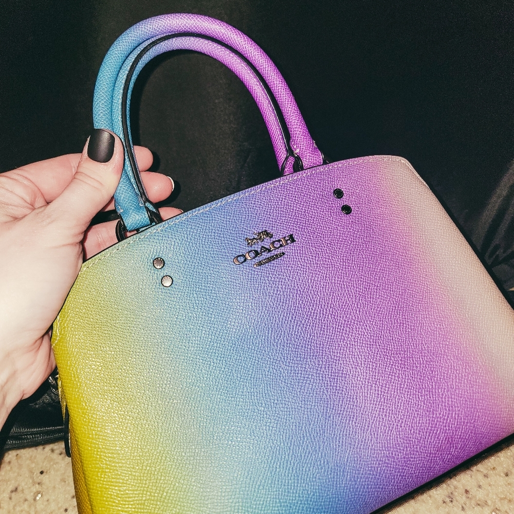 Coach Mini Lillie Carryall - Rainbow Ombre
